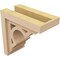 Ekena Millwork 5"W x 10"D x 10"H Classic Sheridan Rough Cedar Woodgrain TimberThane Corbel, Primed Tan CORUR05X10X10SHERCPR - alternate 5